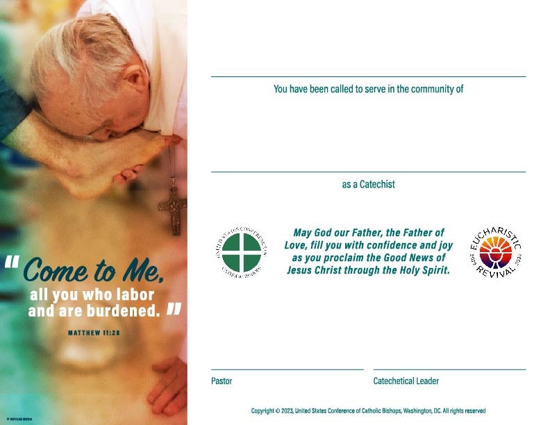 Certificate Catechetical Sunday 2023 USCCB